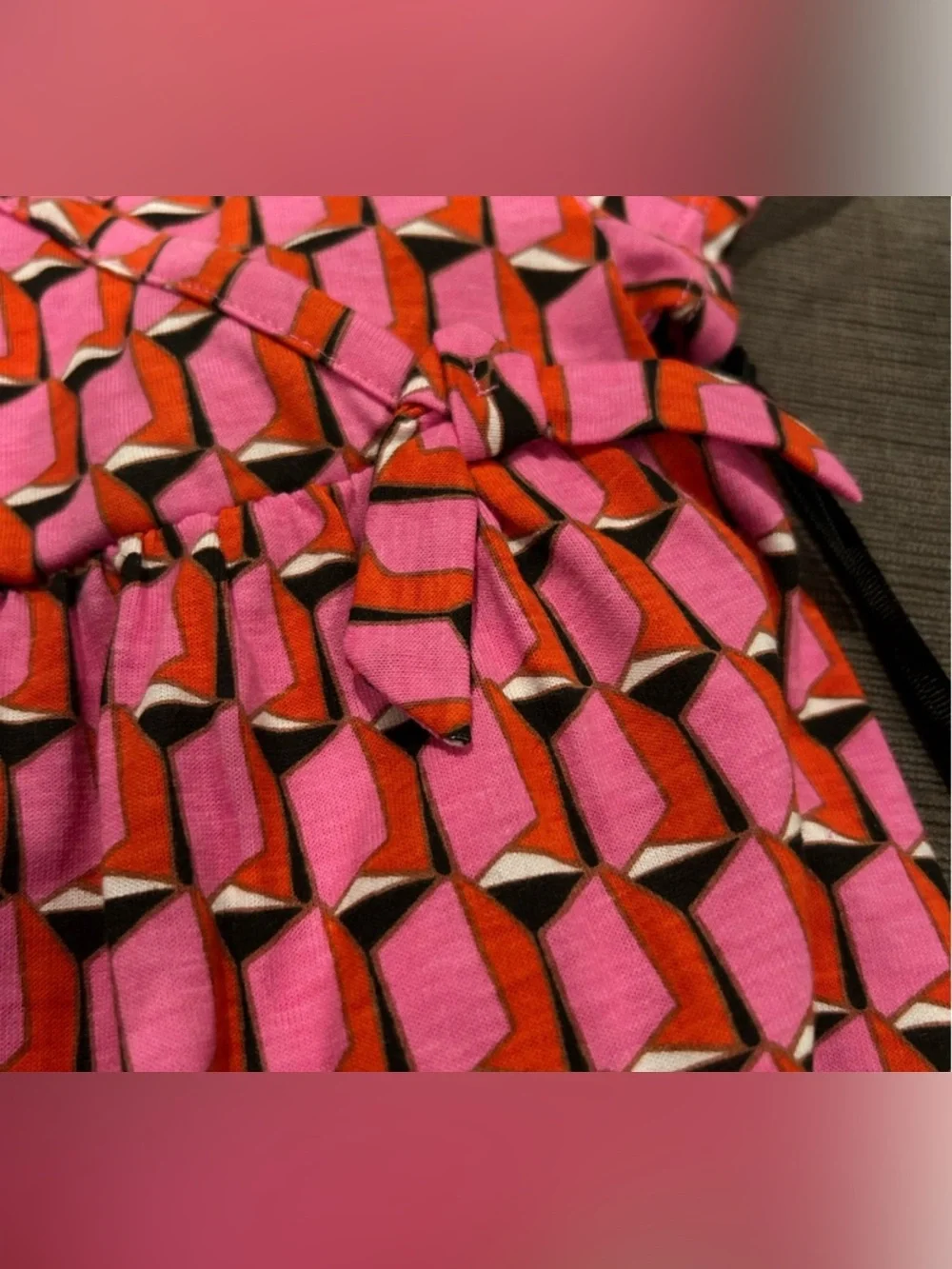 Diane von Furstenberg for Target Baby Dress Set Pink Geo 0-3M NWT